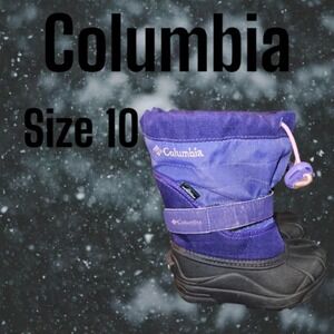 Girl's Columbia Twin‎ Tundra Waterproof Boots Size 10 Purple/Pink (4506)